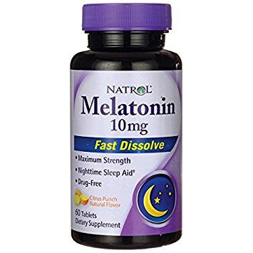 Natrol Melatonin, 10mg Fast Dissolve, Dietary Supplement