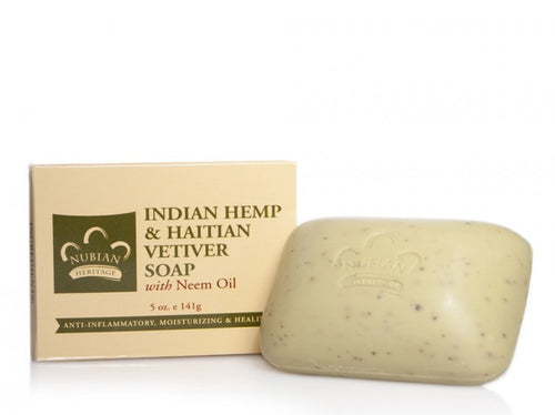 Nubian Heritage Indian Hemp & Haitian Vetiver Bar Soap