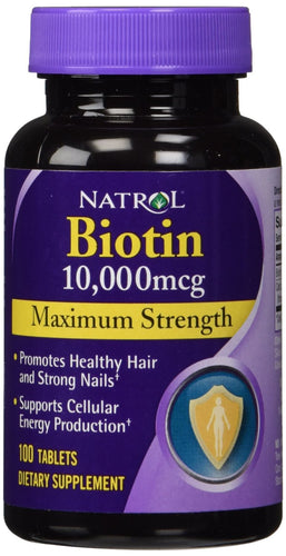 Natrol Biotin 10000mg, Max Strength, Dietary Supplement