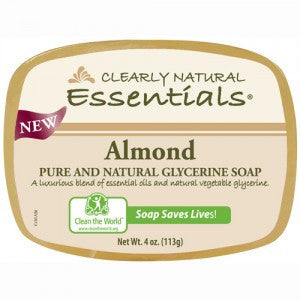 Clearly Natural Essentials Glycerine Bar Soap, Almond