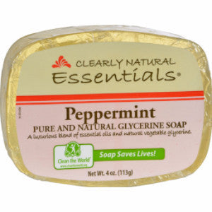 Clearly Natural Essentials Glycerine Bar Soap, Peppermint